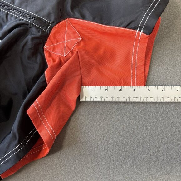 Diesel Beachwear BMBX Ronny Swim Shorts Trunks Mens S Black Orange Nylon Pocket - Picture 8 of 14